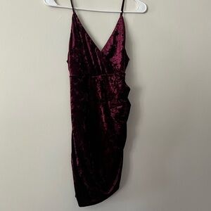 Forever 21 Red Slip Mini Dress Spaghetti Strap